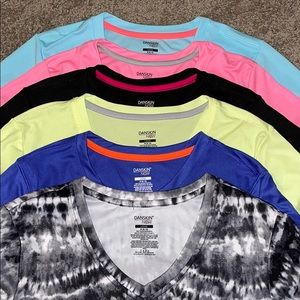 6 Danskin Now Exercise Tees - all size medium
